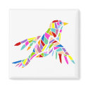 Colorful bird magnet