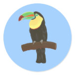 Colorful Bird, Toucan Painting by CherylsArt stickers