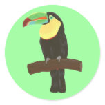 Colorful Bird, Toucan Painting by CherylsArt stickers