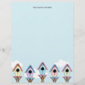 Colorful Birdhouses | We Have Moved Letterhead