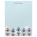 Colorful Birdhouses | We Have Moved Letterhead