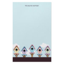 Colorful Birdhouses | We Have Moved Stationery
