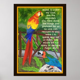 Colorful Birds 16 x 22 inch Semi Gloss Poster