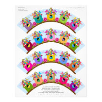 Colorful Birds and Birdhouses Cupcake Wrappers letterhead