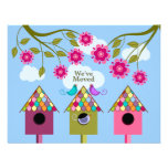 Colorful Birds Moving Announcement