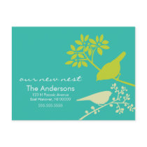 Colorful Birds Moving Announcements Post Card