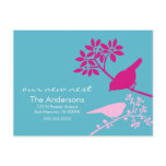 Colorful Birds Moving Announcements postcards