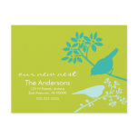 Colorful Birds Moving Announcements postcards