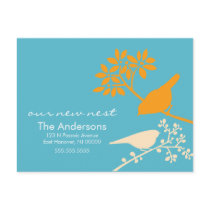 Colorful Birds Moving Announcements Postcards