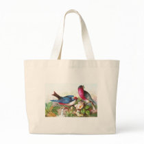 Colorful Birds, Roses & Waterspout Bag