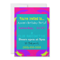 Colorful Birthday Party Invitation