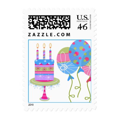 Colorful Birthday Stamp