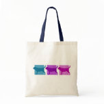 Colorful Bloodhound Silhouettes bags
