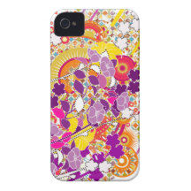 Colorful Blooms iPhone 4 Case-Mate Case