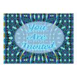 Colorful Blue invitations