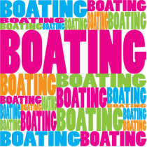Colorful Boating photo sculptures