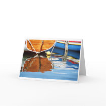 Colorful boats cards by svetico Colorful boats cards