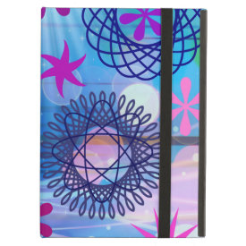 Colorful Bold Stars and Light Rays Funky Design iPad Cases