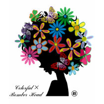 butterfly, flowers, girl, afro, diva, music, illustration, cute, pop, female, street, cool, luv, love, feminine, funny, lovely, kawaii, graphic, design, lady, stylish, colorful, womens', Shirt with custom graphic design