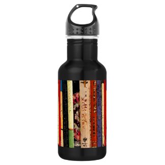 Colorful Books Abstract 18oz Water Bottle