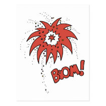 Colorful Boom! postcards