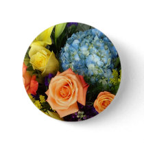 Colorful Bouquet Pinback Button