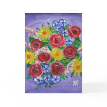 Colorful Bouquet - Greeting Card
