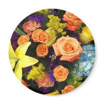Colorful Bouquet Refrigerator Magnets