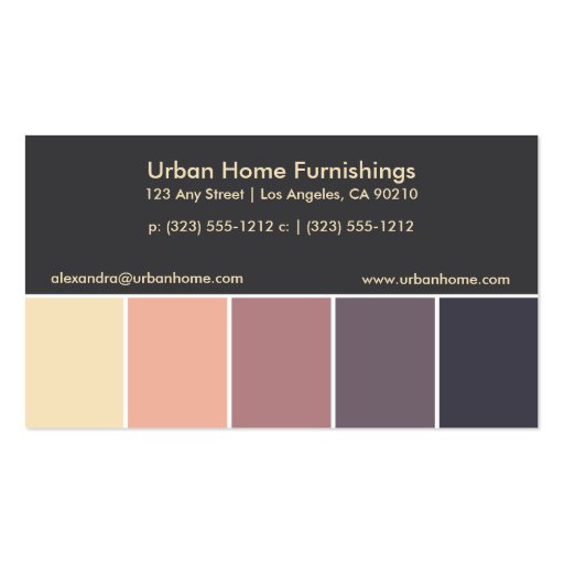 Colorful Boutique (v8) Business Card (back side)
