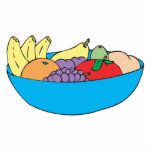 colorful bowl of fruit photo cut out