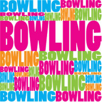 Colorful Bowling Photo Sculpture