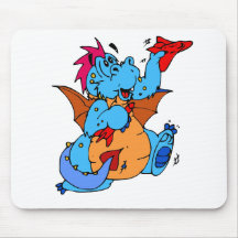 Colorful Boy Dragon Mouse Pads