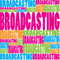 Colorful Broadcasting photo sculptures
