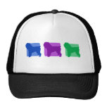Colorful Brussels Griffon Silhouettes Hats