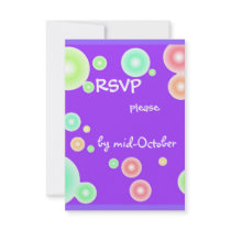 Colorful Bubbles Announcements