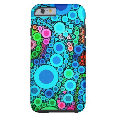 Colorful Bubbly Concentric Circles iPhone 6 Cases Tough iPhone 6 Case
