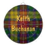 Colorful Buchanan Tartan Plaid Dart Board dartboards