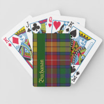 Colorful Buchanan Tartan Plaid Playing Cards