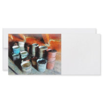 Colorful Buckets Full Color Rack Card
