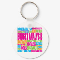 Colorful Budget Analysis keychains by busybees Colorful Budget Analysis keychains