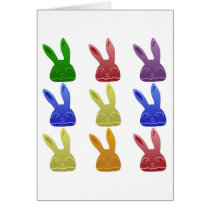 Colorful Bunnies cards