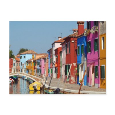 Colorful Burano Postcard by alinphoto