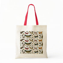 Colorful Butterflies Antiquarian Image Bookmark bags by MyBookmarks Colorful Butterflies Antiquarian Image Bookmark bags