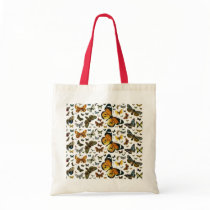 Colorful Butterflies Antiquarian Image Bookmark bags by MyBookmarks Colorful Butterflies Antiquarian Image Bookmark bags