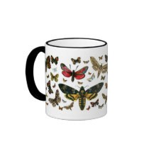 Colorful Butterflies Antiquarian Image Bookmark mugs by MyBookmarks Colorful Butterflies Antiquarian Image Bookmark mugs