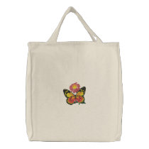 Colorful Butterfly Embroidered Bag