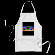 Colorful Butterfly Insects Painting - Multi aprons