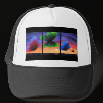 Colorful Butterfly Insects Painting - Multi hats