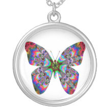 Colorful Butterfly Mandala Custom Jewelry