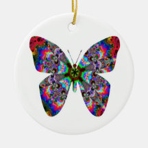 Colorful Butterfly Mandala Ornaments